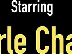 Charlee Chase Intensely Rubs Clit During Dildo Fucking.