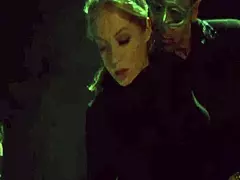 Blonde wife fucked hard by two cocks!