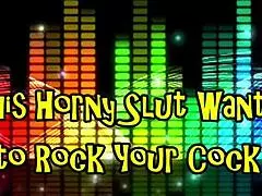 horny slut rocks cock with orgasm