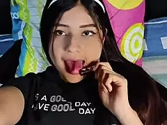 Colombian actress's video with her math teacher turns into a bisexual fetish spanking session