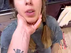 dormmate girl gets cum in mouth hair kitchen alone us