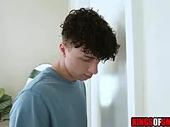 stepmom asked him to soap her back in the shower