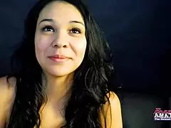 i fucked petite brunette coed sabrina's wet pussy and jizzed her mouth