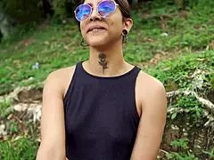 Discovering A Girl In A Public Park Setting