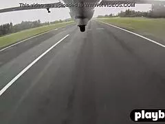 Perfect Big Tits Blonde Lesbian Flying Totally Naked