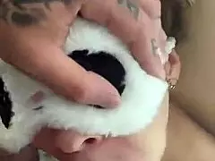 Full profile video of mommy teen blowjob and rough creampie fucking.