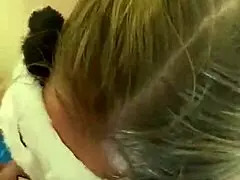 Full profile video of mommy teen blowjob and rough creampie fucking.