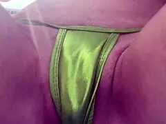 Italian Horny Milf Shows Wet Shaved Pussy on Beach