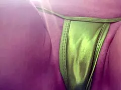 Italian Horny Milf Shows Wet Shaved Pussy on Beach