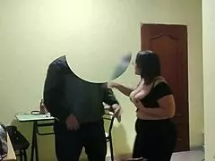 venezuelan housewife gets fucked in homemade lingerie roleplay by boss in bedroom