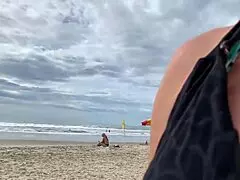 stranger milf's juicy ass barely survives risky public anal challenge