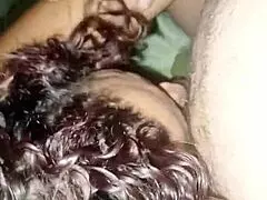 sister-in-law's big ass wiggles while sucking my delicious cock deep