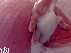 redhead wife babe natural tits juicy pussy tattoo begs thorough wash from you