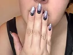 kitten nails hairy latina milf's big tits backstage