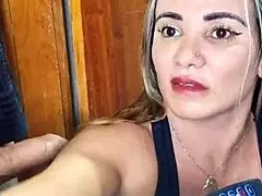 Whoa, Stepmom Spies on Shower Cock and Sucks It Wildly!