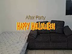 amateur latina couple halloween party lingerie blowjob creampie dirty talk first part