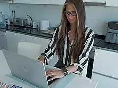 Brunette Mommy Fucked Hard After Dirty Spanish Phrase Riding Monster Cock