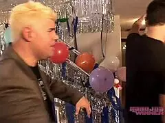 avn hall of fame milf amber lynn strokes monster cock with dirty talk in her first sloppy handjob cumshot scene