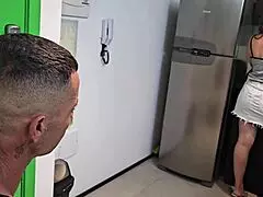 Milf sister-in-law seduces me alone at home for wild anal pounding