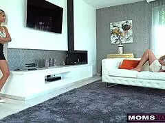 My hot stepmom Veronica Leal roleplays jealousy scenarios to swallow my throbbing cock cum