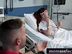 stepbro sneaks into hospital room for redhead taboo anal ride on natural tits mature bent over sideways pov cheating