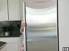 i catch my stepdad's huge cock eyeing my big tits milf stepmom body annie king