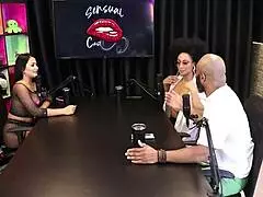 tifany rocha's sensual cast peaks in part 6 with outdoor interracial toy play and cuckold tease on sheer red