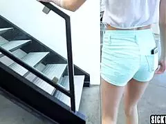 sexy big tits milf stepmom brandi love fucks petite teen stepdaughter halle von 🔥👅