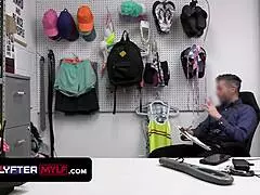 Mischievous teen shoplifter calls religious stepmom to bail her out with wild uniform striptease