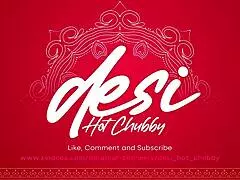 Hot Indian chubby girl with big boobs and hairy pussy masturbates watching porn