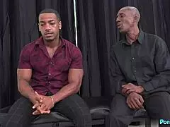 curvy blonde milf brooklyn chase bends over in fishnets taking two monster bbc deepthroats for cuck