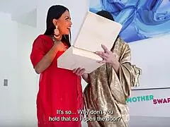 latina desi stepmoms sasha pearl brandy salazar swap for gangbang fight 😈🔥