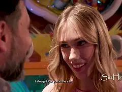 stepmom ditches arcade for stepdad's deepthroat ride - sky pierce