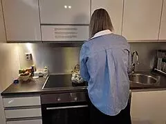 when we're alone at home, i can't resist fucking my curvy stepmom's fat ass hard