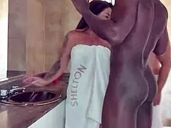 you ready to see these black studs stuff their monster cocks into this busty latina milf's wet pussy till she orgasms hard?