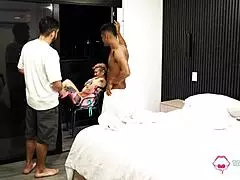 grandma caught masturbating wet pussy on balcony with big tits