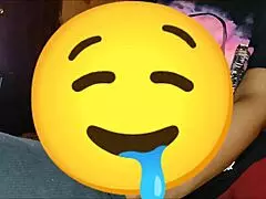 Big booty ebony babe's dirty talk sloppy suck drains my balls in seconds