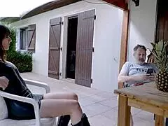 producer joins housekeeper for anal squirting threesome surprise