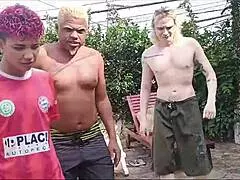 surubao with tiozao and friends on cute blonde bombshell