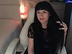 Jessy strips from sexy lingerie teasing nipples clit and pussy vibes