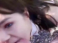 Sailor Luna Deepthroats Miles Long's Huge Cock In Park Lingerie Blowjob