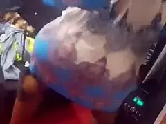 Look At This Massive AFRICAN BLACK ASS SHAKE And Bounce Wildly!!!