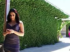 Whoa, young stepmom catches tiny titted teen in BBC interracial and jumps into the ffm 3some 😏💦👅