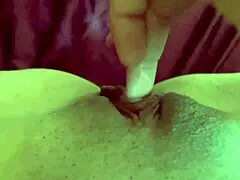 that super horny italian milf fingers her soaking wet pussy up close in pov, she's fingering like crazy