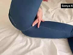 hey big ass stepmom looks amazing in jeans bent over taking hardcore doggystyle pounding first time