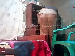 desi chubby housewife bends for repairman's big cock creampie at home 🍆🏠💦