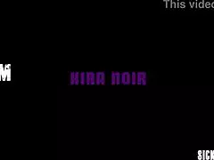 kira noir straps on to fuck casey calvert's big ass in horny lesbian play