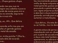 daughter's friend gives erotic deepthroat blowjob in lingerie before submissive bdsm anal assfucking