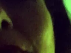 sex goddess milf cleans big natural pierced tits after messy toy cum explosion