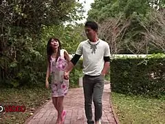 Hey Miu Suzuha sucks outdoors so hot